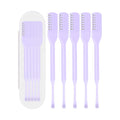5PCS 2-in-1 Nasal Hair Cutter, Manual Nose Hair Trimmer Cutter with Ear Pick for Women & Men 360¡ÆRotating Nose Hair Remover Grooming Tool Knife Razor Portable Nostril hair Trimmer Clipper (Purple)
