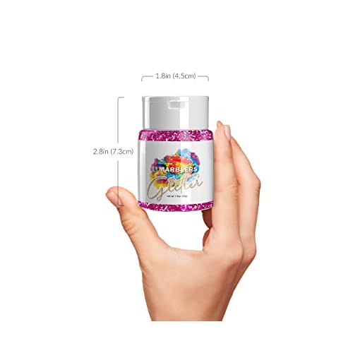 MARBLERS Holographic Glitter [Holo Fairy Powder] 1.5oz (42g) | Fine | Non-Toxic, Vegan, Cruelty-Free | Face, Body, Eyeshadow, Hair, Festival, Party Makeup | Nail Art, Polish | Resin, Tumbler, Candle
