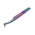 Japan Stainless Steel Plasma Coating 12cm Axe Tips Eyelash Tweezer R-JP11-4002