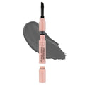 J.Cat Beauty 4 in 1 Brow Pomade and Translucent Brow Gel with Angled Brush and Spoolie to Shape and Tame the Eyebrows, Soft Charcoal