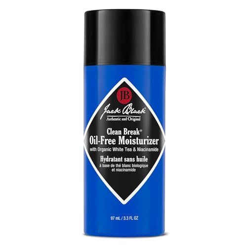 Jack Black Clean Break Oil-Free Moisturizer, 3.3 Fl. Oz ? Face Moisturizer for Men, Face Lotion, Daily Moisturizer for Face, Skin Moisturizer Face Cream
