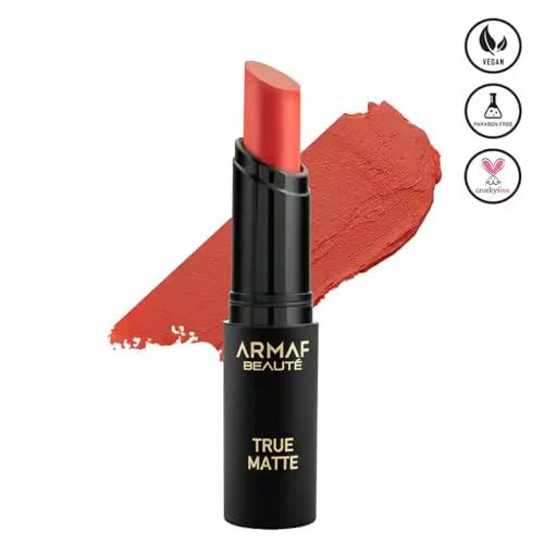 Armaf Beaut? True Matte Bullet Lipstick - Lipstick For Women, Long Lasting, 4ml / 0.13 fl.oz | Clay