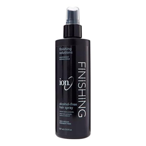 ion AlcoholFree Finishing Hair Spray, 8oz, Lightweight, Medium Hold, AntiFrizz Hairspray, Vegan