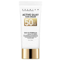 Active Silky Sun Cream 50 ml / 1.69 fl oz SPF50+ PA+++, Sun Cream for Face with Peptide and Silk
