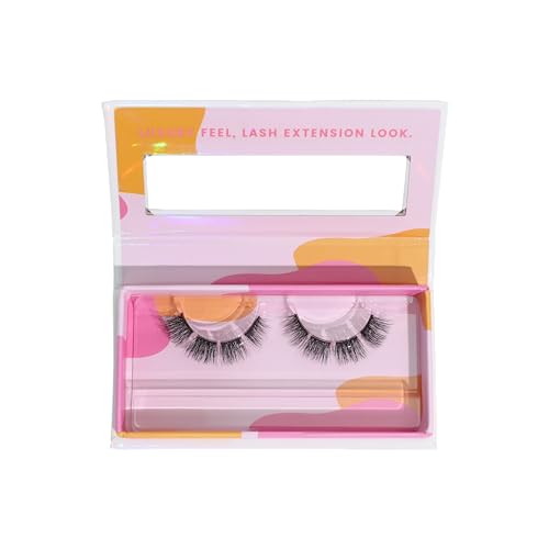 Volume Eyelash Extension Look DIY Lashes by SoCal Beauty | Vera ? Salon-Quality Faux Mink False Eyelashes, 10-Day Wear with Bonder & Sealer, Reusable, Easy to Apply Strip Lashes