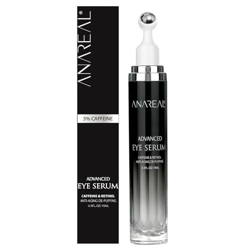 ANAREAL Eye Bags Treatment for Men: Eye Cream for Dark Circles 0.48 Fl Oz