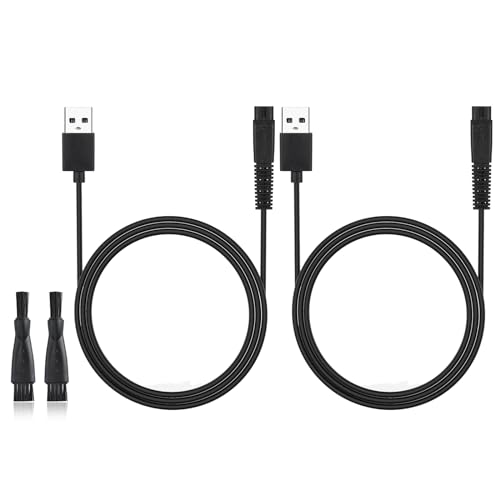 Smays Charger Cord Compatible with Head Shaver, Replacement Charging Cable 2-Pack
