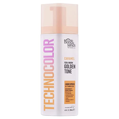 Bondi Sands Technocolor Caramel Value Kit | Includes Lightweight Sunless Foam + Reusable Mitt for a Flawless Finish ($34 Value)