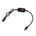 9V Heated Jacket Step-Up Adapter Charger Cable Type-C to DC3.5-4.0mm for 7.4V and 8.4V for Milwau-kee£¬Makita, Dewalt Heated Jackets, Heated Vests and Heated Hoodies