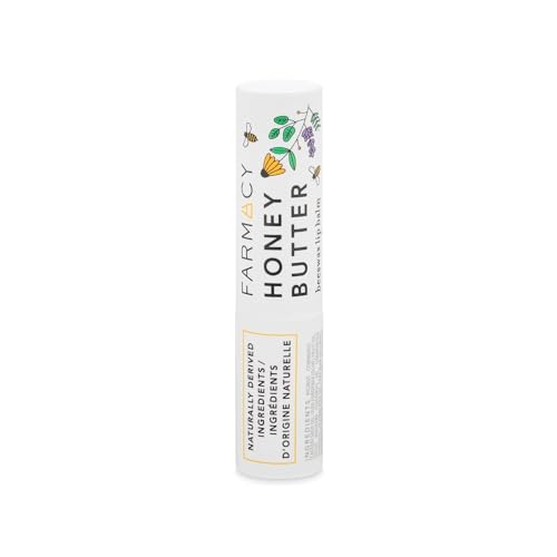 Farmacy Beeswax Lip Balm - Honey Butter Moisturizing Lip Care Enriched with Cupua?u & Cocoa Butters, Proprietary Honey Blend and Vitamin E to Nourish, Soften & Heal (3.4g) (Pack of 2)