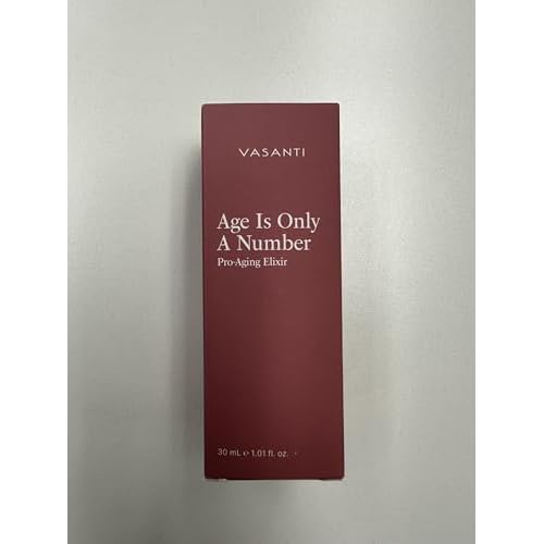 VASANTI Age Is Only A Number Elixir ? Anti-Aging Treatment Serum for Wrinkles, Dullness, and Hydration ? Paraben-Free, Vegan, Clean Skincare for Radiant, Youthful Skin