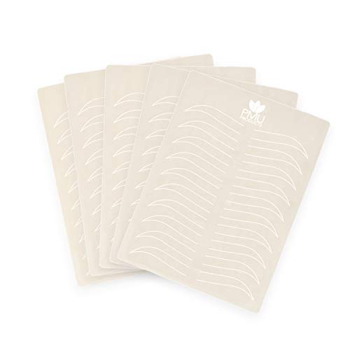Microblading Practice Skin ? 5 Sheets ? European Shaped Eyebrow Designs for Cosmetic Tattooing