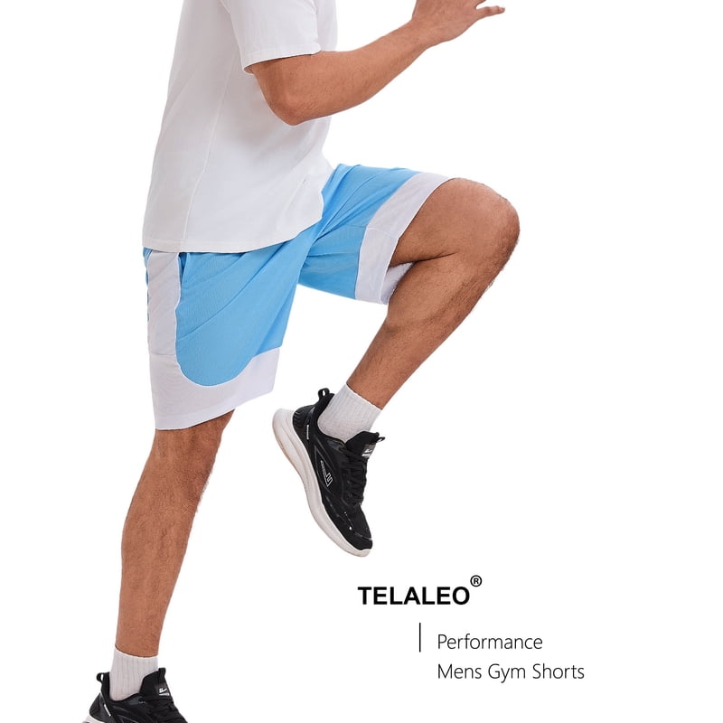 Men's Mesh Athletic Basketball Shorts with Pockets - Quick Dry Gym & Running Shorts