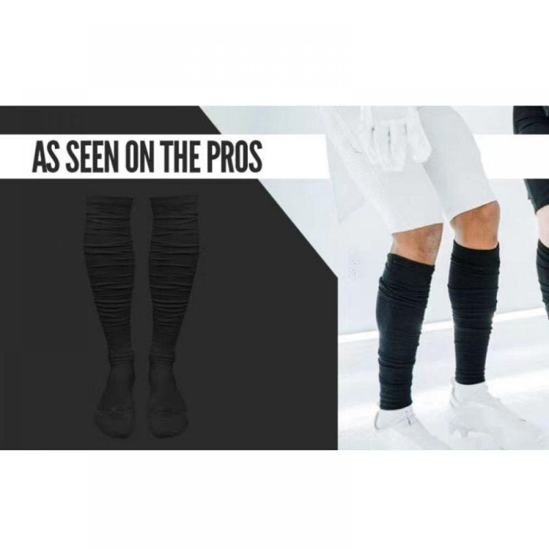 Combed Cotton Football Socks with Ankle Support Knee High Youth & Adult Black
