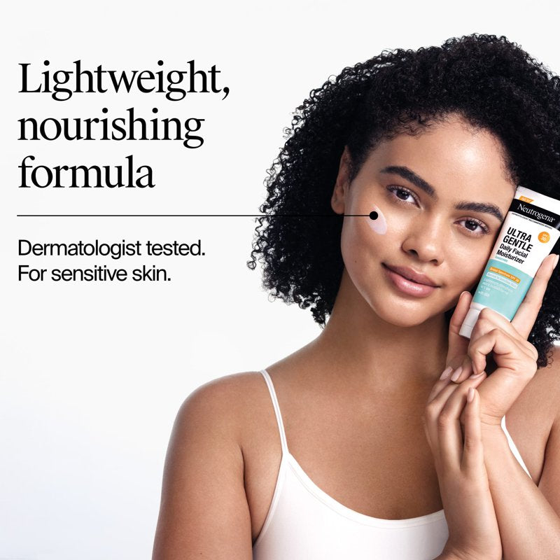Neutrogena Ultra Gentle Face Moisturizer - Hydrating, Sensitive Skin Formula