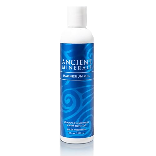 Ancient Minerals Magnesium Gel - 8oz Bottle - Pure Genuine Zechstein Magnesium Chloride - Best for Massage, Topical Skin Application