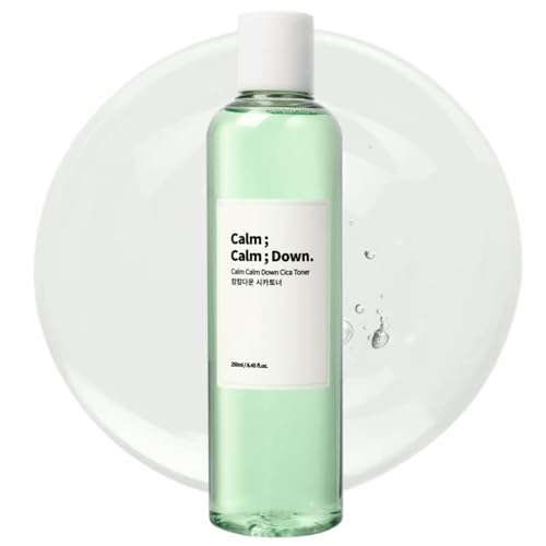 Calm Calm Down CICA Ampoule Toner ? Daily Hydrating & Soothing Toner for Sensitive, Acne-Prone Skin with Centella & Madecassoside | Korean Skincare 8.45 fl.oz
