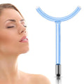 Electrode Wand Glass Tube Handheld Spare Parts Mushroom Comb Spoon Tube Point Roller Y Shape Accessory Attachment for Facial Hair Care Wand Device Instrument