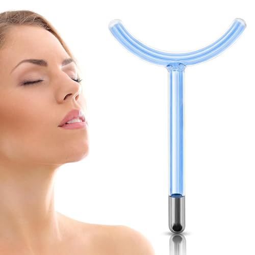 Electrode Wand Glass Tube Handheld Spare Parts Mushroom Comb Spoon Tube Point Roller Y Shape Accessory Attachment for Facial Hair Care Wand Device Instrument