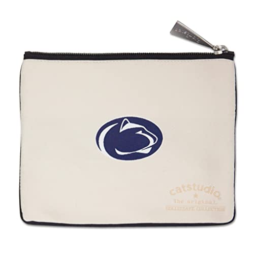Catstudio Collegiate Zipper Pouch, Penn State University Travel Toiletry Bag, Ideal Gift for College Students or Alumni, Makeup Bag, Dog Treat Pouch, or Travel Purse