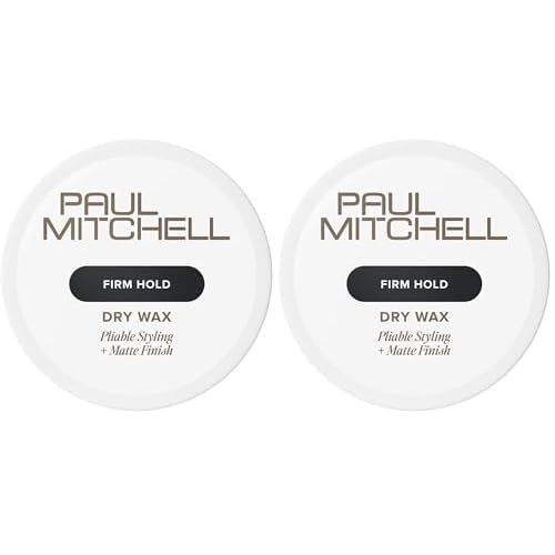 Paul Mitchell Dry Wax, Long-Lasting Hold, Matte Finish, For All Hair Types, 1.8 oz