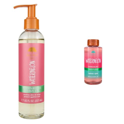 Tree Hut Watermelon Shave Oil 7.7oz & Foaming Wash 18oz Skin Care Bundle