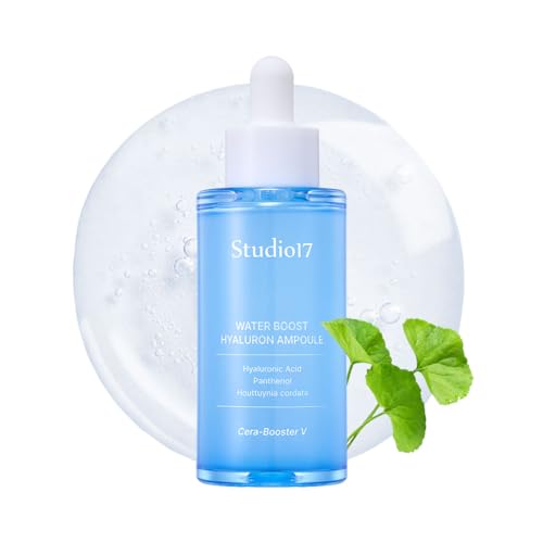 Waterboost Hyaluronic Acid Ampoule 1.69 fl.oz. Cera-Booster V(Originated from Centella Asiatica) and Birch Juice Included. Super Hydrating Korean Serum for Inner Moisturizing