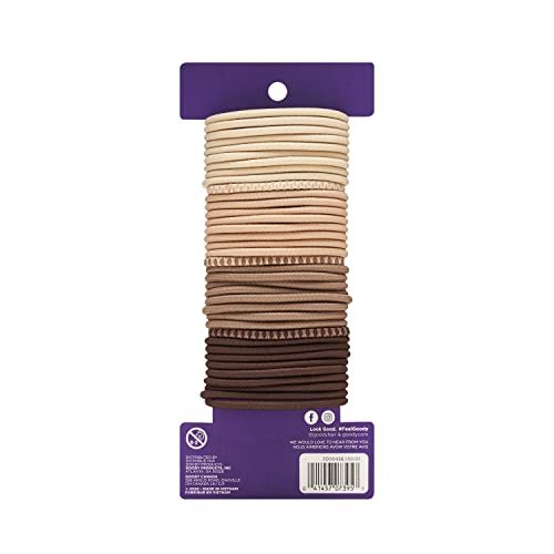 Goody Ouchless Hair Elastics ? No Pull, No Breakage, Tangle-Free Hold for Thick, Curly, Coily & Textured Hair ? 37 Count, Blonde, Long-Lasting Ponytail Holders for Women & Men