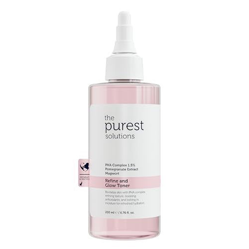 The Purest Solutions Refine & Glow PHA 1.5% Exfoliating Toner for Sensitive Skin ? Purifying & Brightening Facial Toner with Mugwort & Pomegranate Extract for Smooth, Radiant Skin
