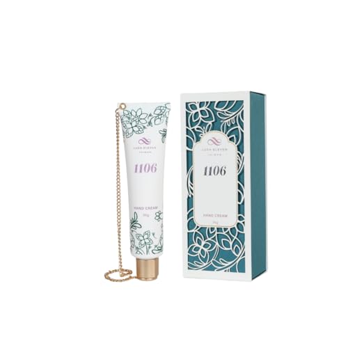 1106 Hand Essence Gel Cream, full-effect moisturizing and repairing, floral scent, with speicial metal chain design, 30g