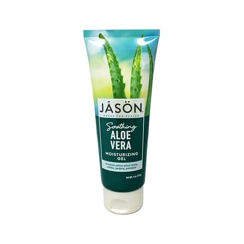 JASON Soothing 98% Aloe Vera Moisturizing Gel (IASC Certified), 4 Ounce Tube