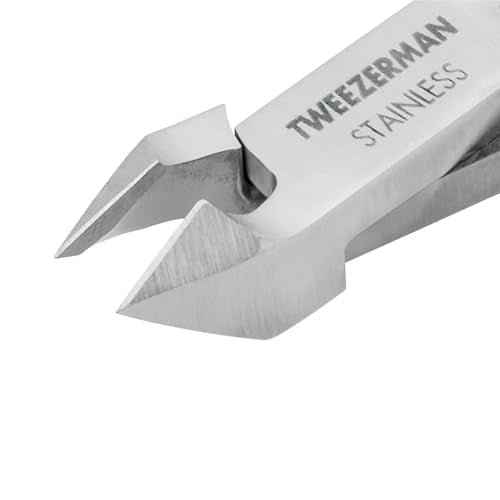 Tweezerman Great Grip Cuticle Nipper (Black/Stainless Steel)