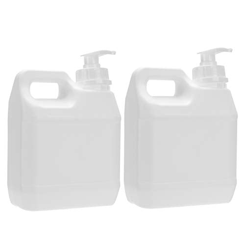 Cabilock Sterilization Liquid Pump Bottles 16Oz Refillable Clear Plastic Dispenser with Anti-Leak Gasket and Easy Press Pump for Cosmetics Chemicals and Home Use