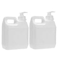 Cabilock Sterilization Liquid Pump Bottles 16Oz Refillable Clear Plastic Dispenser with Anti-Leak Gasket and Easy Press Pump for Cosmetics Chemicals and Home Use