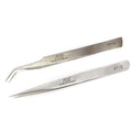Best Pair VETUS TS12 TS15 Precise Straight Curved Tweezers For Eyelash Extension (2 pairs)