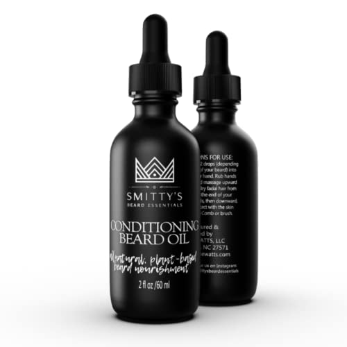 Angie Watts Smitty¡¯s Conditioning Beard Oil, 2oz - All Natural and Organic Ingredients ? Softens, Conditions and Promotes Beard Growth ? Beard Grooming and Mustache Maintenance