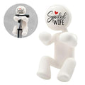 AGMDESIGN Spoiled Wife Shower Razor Holder, Funny Bathroom Decor for Inside Shower, Gadgets Leg Razor Holder, Cute Valentine's Day Storage Hook Gifts for Women Girlfriend Wife Sister Mom