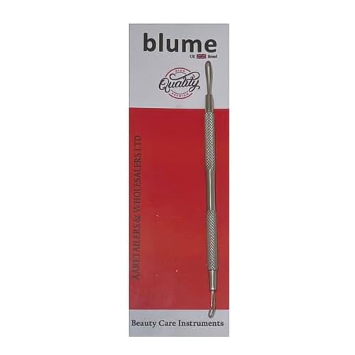 Blackhead Remover Pimple Popper Blemish Comedone Extractor Acne Tool Pimple Spot Popper Komedon Double Side Soft Touch and No-Slip Skincare for Whitehead Removal -Stainless Steel, Silver (BM29)