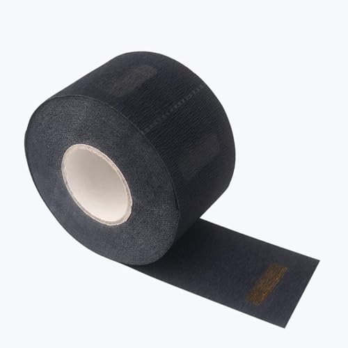 Neck Strips Barber Accessories Professional, Barber Supplies 5 Rolls & 500 Strips, Disposable Barber Neck Strip, Barber Neck Tape for Hair Cutting, Barber Shop Stuff, Black