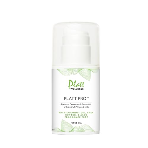 Platt Pro Balance Cream with Botanical Oils and USP Ingredients ? 5% Progesterone, Fragrance-Free, Non-GMO, 3 Ounce