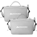 Waterproof Toiletry Bag for Travel, Zipper Styles, 40D Nylon Toiletry Organizer Bags with Shoulder Straps for Men Women, Travel Accessories£¨2 PACK,Grey