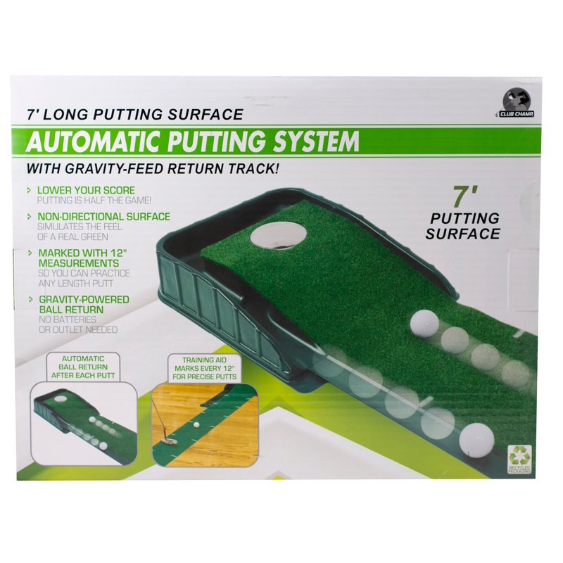Automatic Golf Putting System 7ft Practice Green with Ball Return