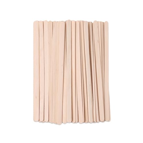 200/500/1000pcs Wood Craft Sticks Eyebrow Waxing Sticks Small Face Wax Spatulas Applicator Popsicle Sticks for Crafts,Coffee Stirrer Stick,DIY Wood Crafts for Home Art Projects (140 * 6 * 1.3mm)