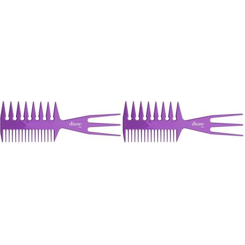 Diane Fish Comb, Assorted Colors (Pack of 2)