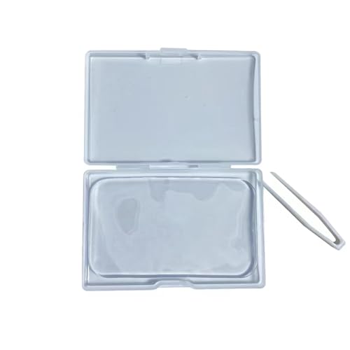 false eyelash adhesive storage box. Portable dust-proof transparent false eyelash storage tool. Suitable for traveling with you. And daily storage of false eyelashes.