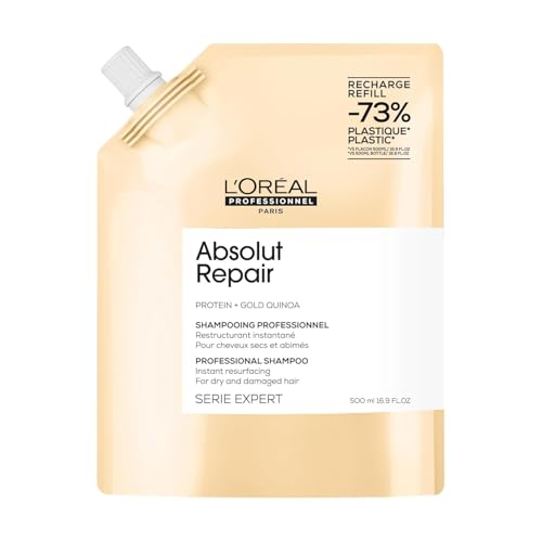 L'Oreal Professionnel Paris Absolut Repair Shampoo ? Nourishing Protein Shampoo For Dry, Damaged Hair, Repairs Damage and Provides Shine