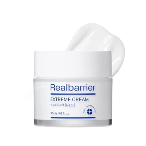 Real Barrier | Extreme Cream Light | Lightweight Daily Soft Face Moisturizer | Facial Moisturizing Cream with Hyaluronic Acid & Ceramides | Sensitive Skin Barrier Korean Skin Care | 1.69 fl oz (50ml)
