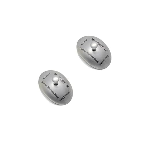 Corneal Eye Shield Protector, Stainless Steel with Holding Point, 32mm X 21mm (X-Large), Set of 2