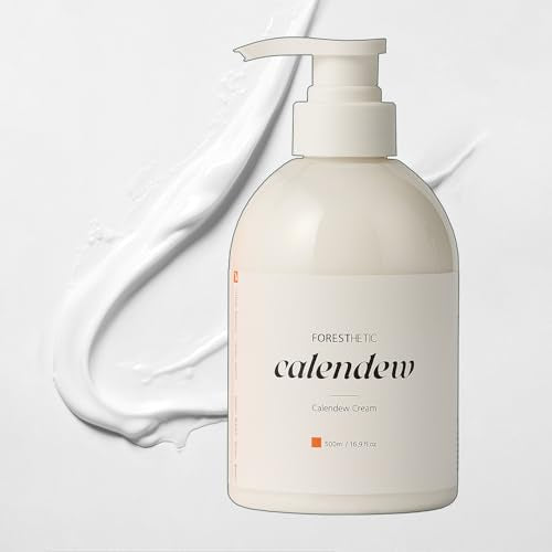 P'LAB FORESTHETIC Calendew Moisturizing Face & Body Cream ? Professional Grade Barrier Conditioning Sealant for Sensitive Skin, Large Size (16.9 fl.oz / 500ml)