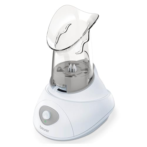 Beurer SI30 Steam Inhaler for Sinus Congestion & Allergies, Drug-Free, Quick 3-5 Minute Setup, Ultra-Quiet, Face Steamer with Variable Steam Control, Universal Mask, FSA/HSA Eligible